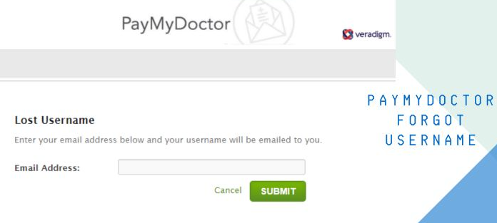 Forget Your PayMyDoctor Username