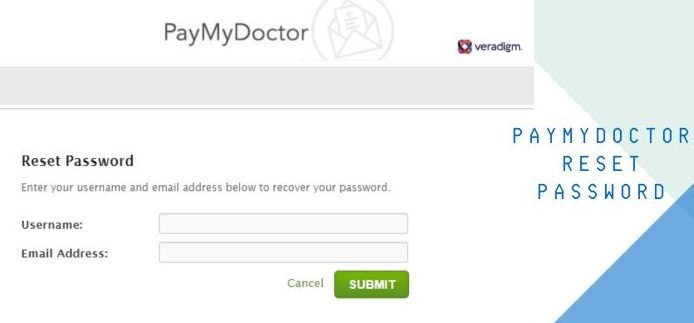 Reset PayMyDoctor Login Password